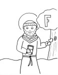 Saint Francis Of Assisi coloring page