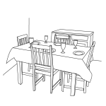 Dining Room coloring page
