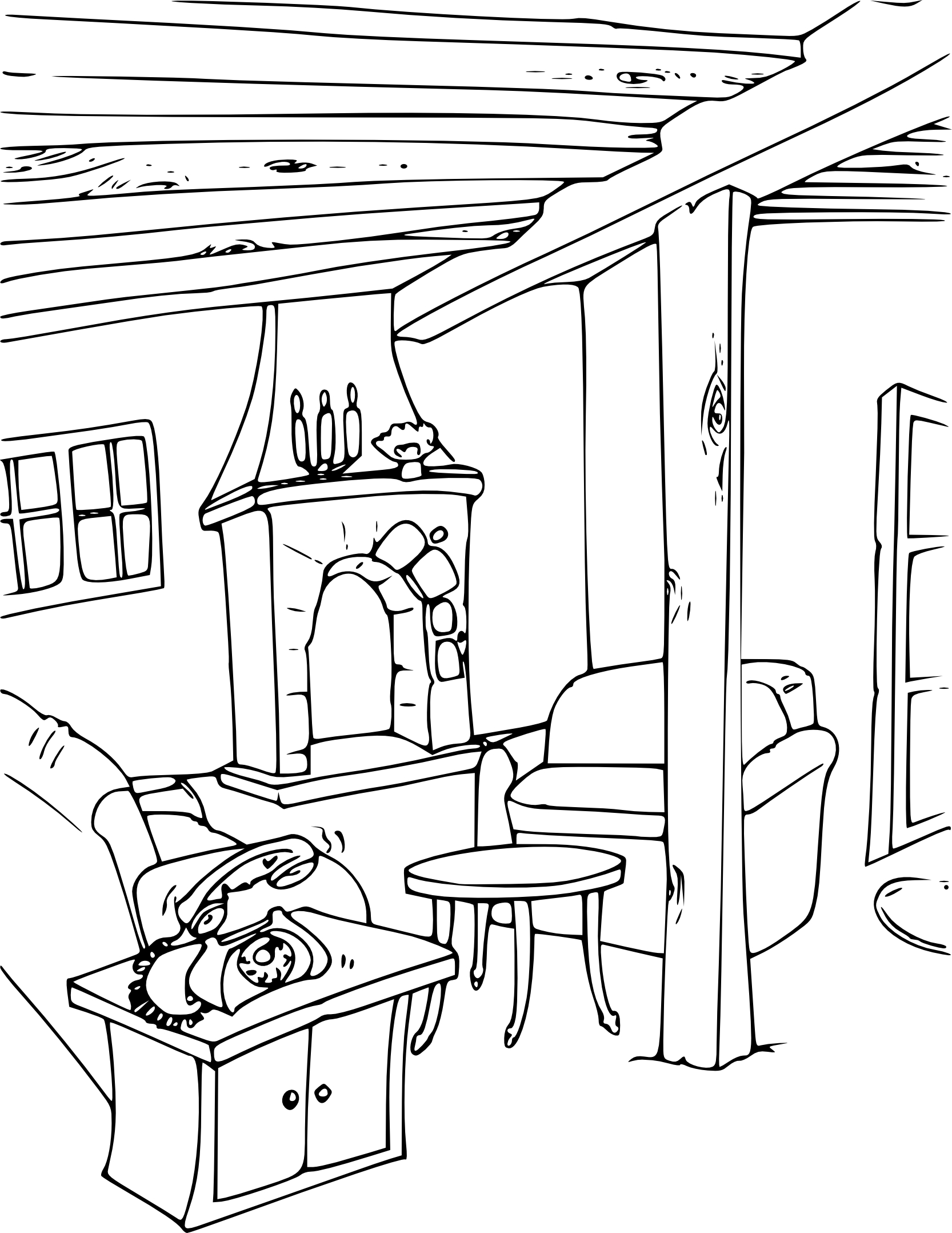 Home Salon coloring page