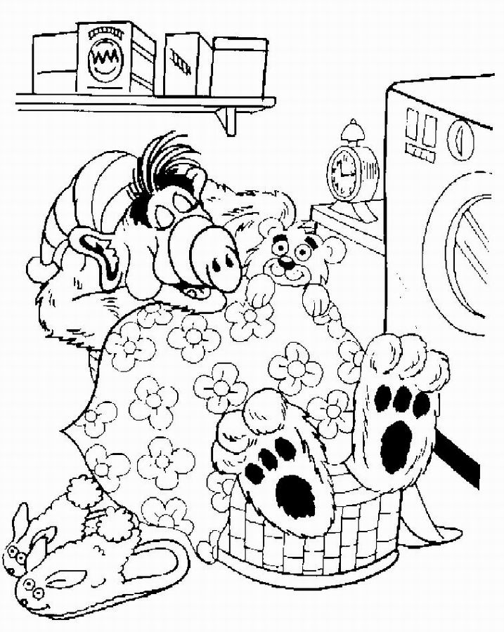 Serie Alf coloring page