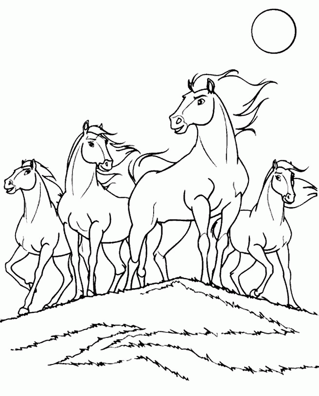 Spirit The Horse coloring page