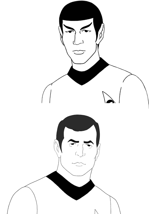 Disegno di Star Trek da colorare