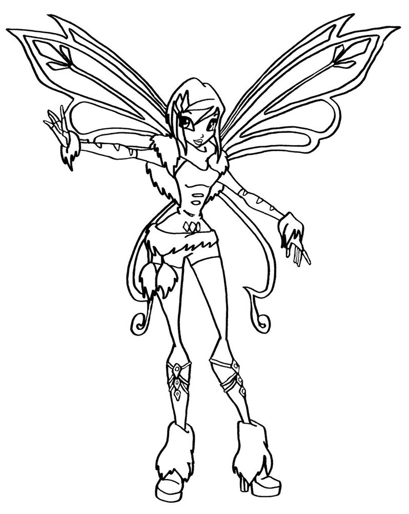 Tecna Lovix coloring page