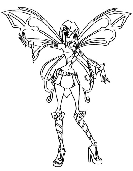 Tecna Sophix Winx coloring page