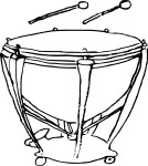 Kettledrum coloring page