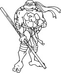 Ninja Turtle Donatello coloring page