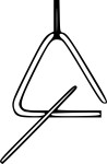 Music Triangle coloring page
