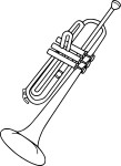 Trumpet coloring page