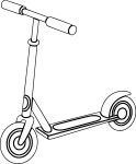 Scooter coloring page 2