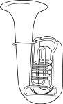 Coloriage tuba