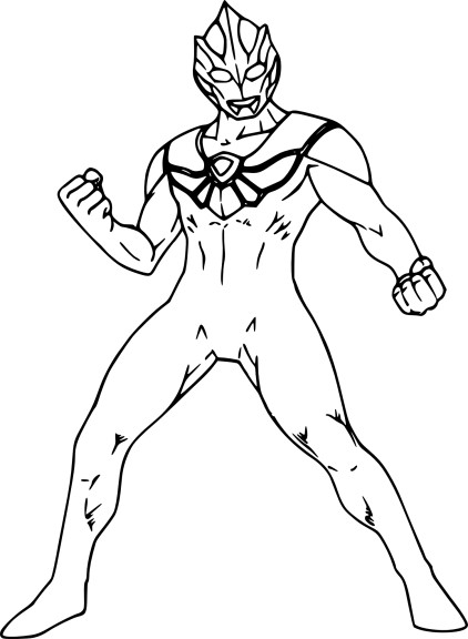 Ultraman coloring page
