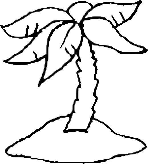 An Island coloring page