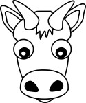 Ox Face coloring page