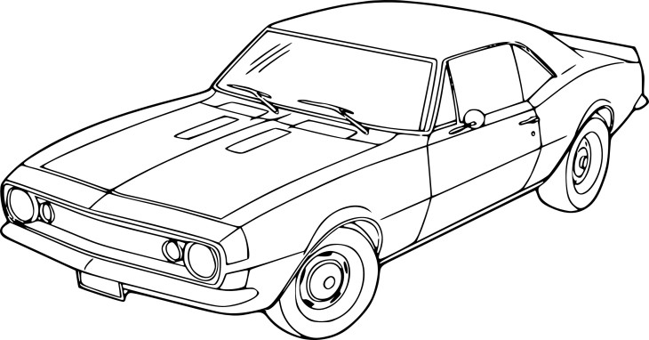 Coloriage voiture chevrolet