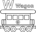 Wagon coloring page