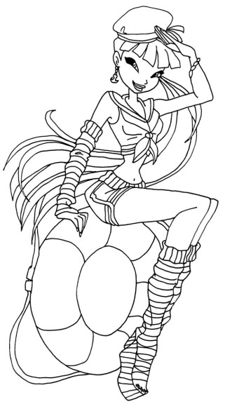 Coloriage Winx Musa