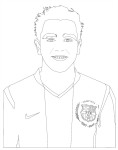 Xavi Hernandez coloring page