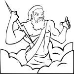 Disegno di Zeus da colorare