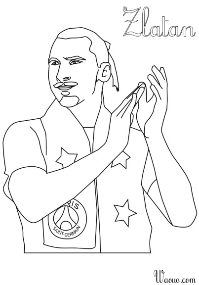 Zlatan Ibrahimovic coloring page