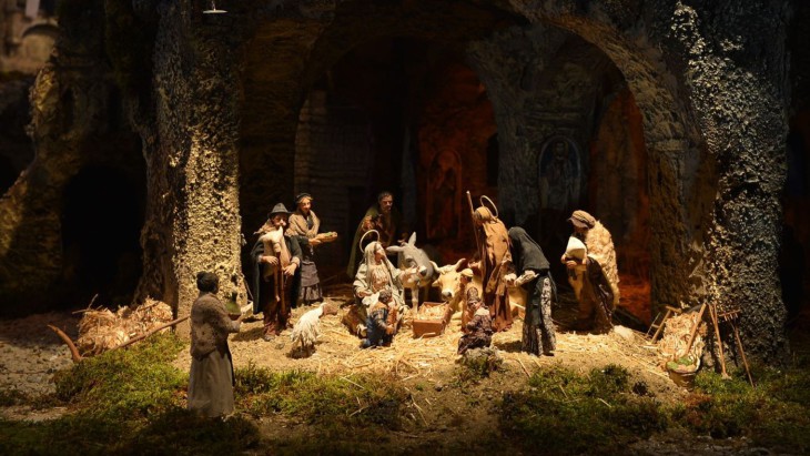 Disegno di Presepe di Natale da colorare