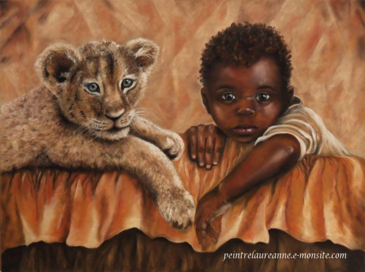 Disegno di Bambino africano da colorare