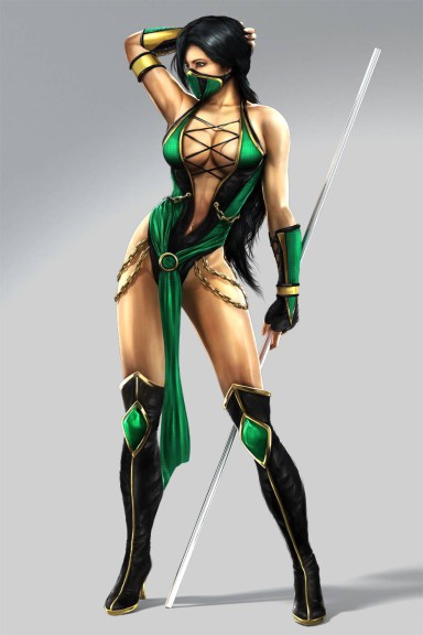 Disegno di Mortal Kombat femminile da colorare