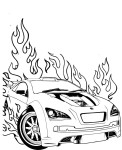 Hot Wheels drawing and coloring page