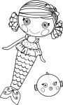 Lalaloopsy drawing and coloring page