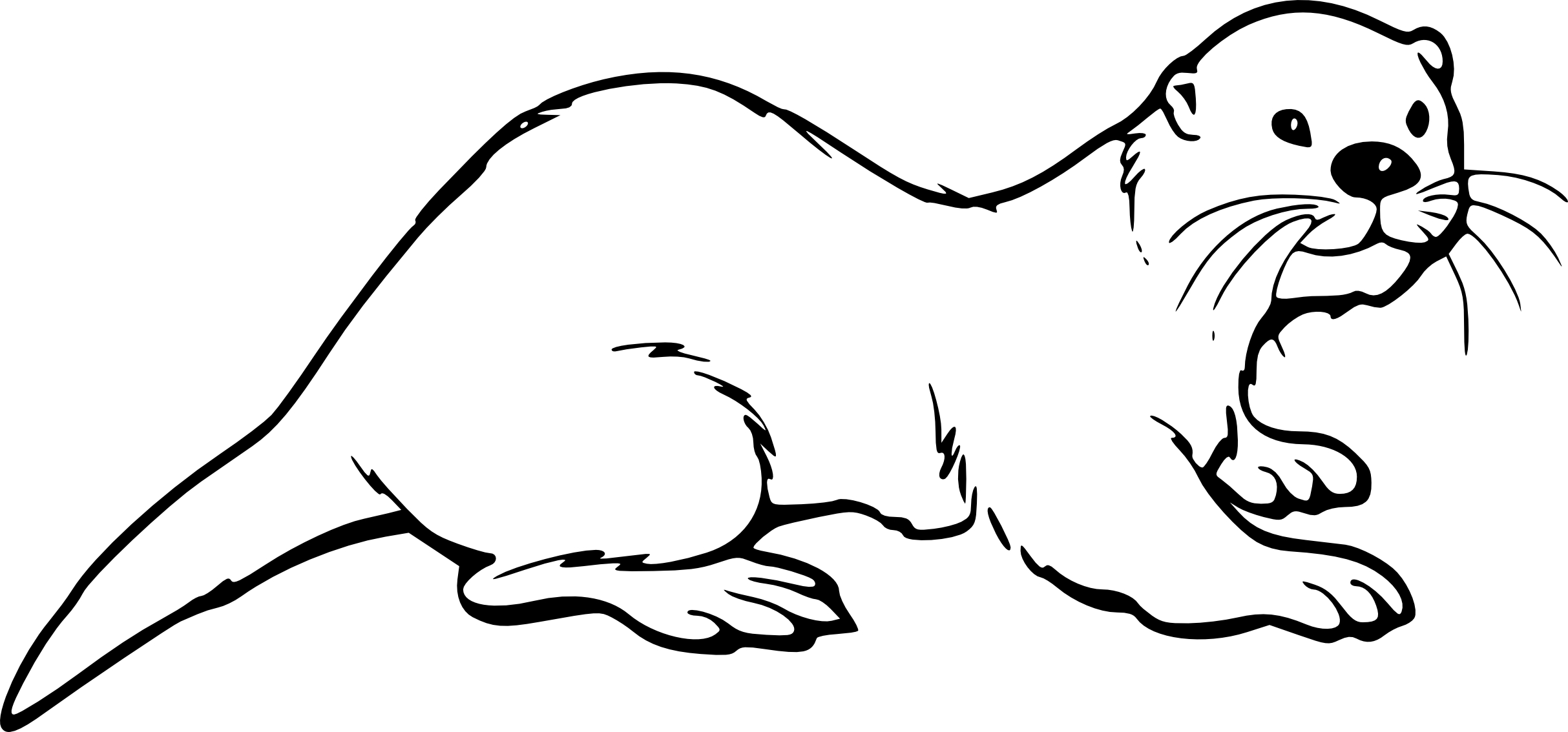 Free Otter coloring page