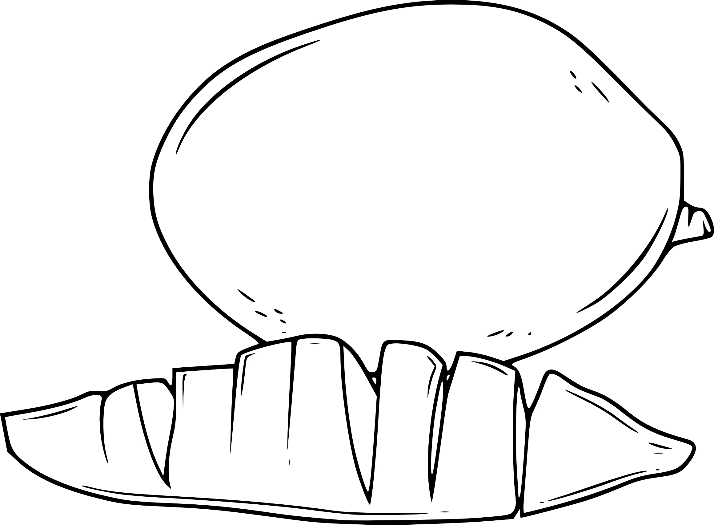 Mango drawing and coloring page