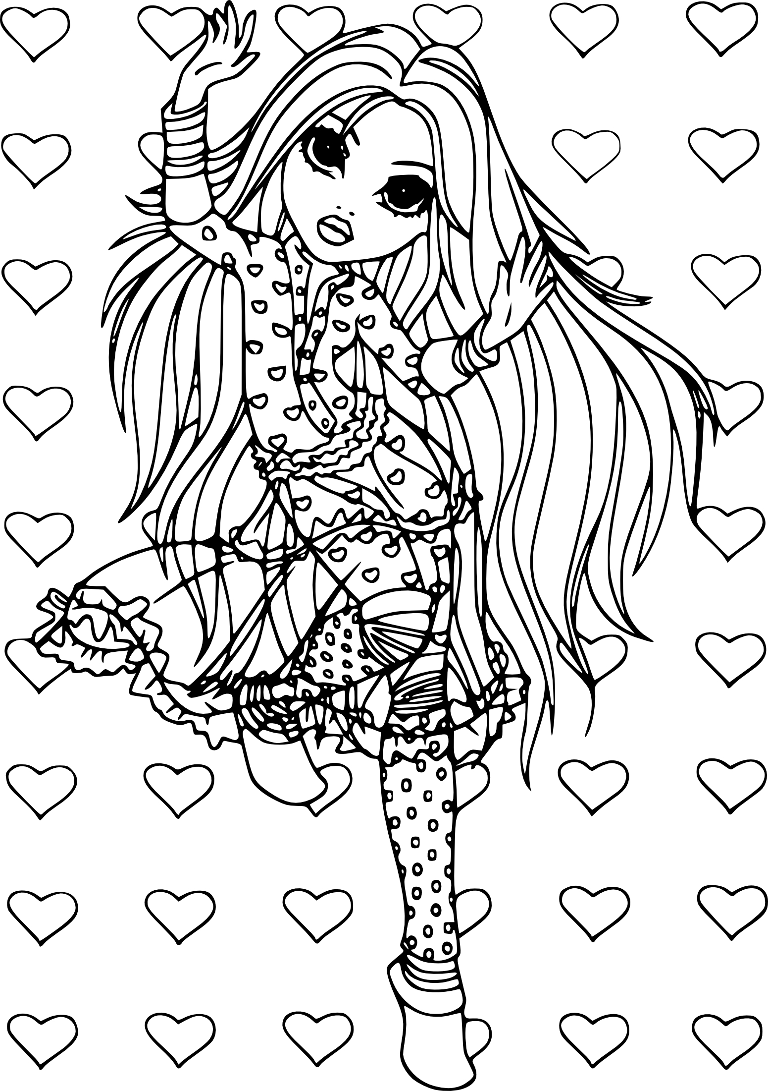 Moxie Girlz Free coloring page