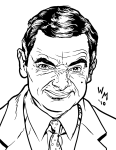 Mr Bean Free coloring page