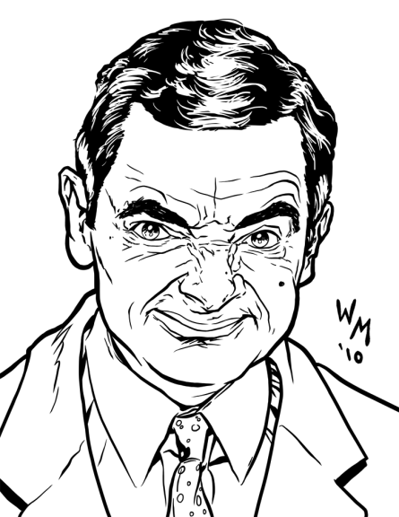 Mr Bean Free coloring page