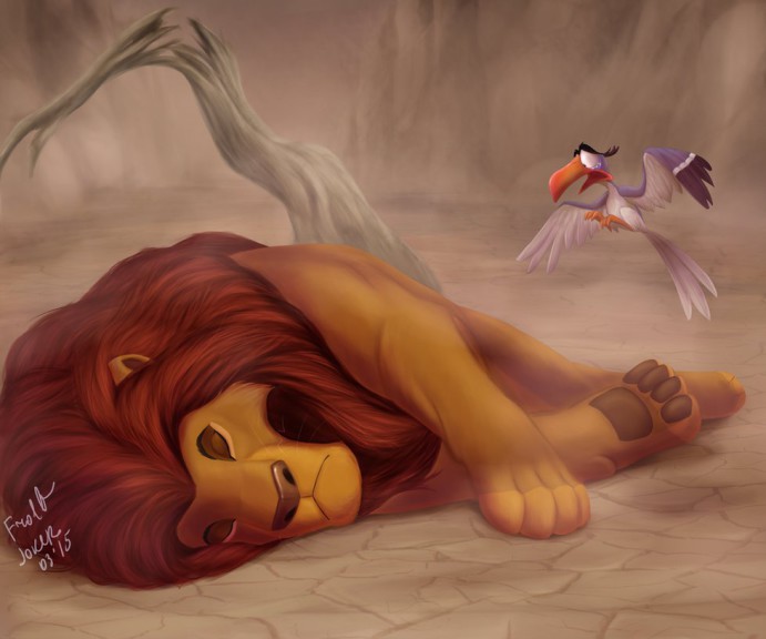 Disegno di Mufasa Disney da colorare