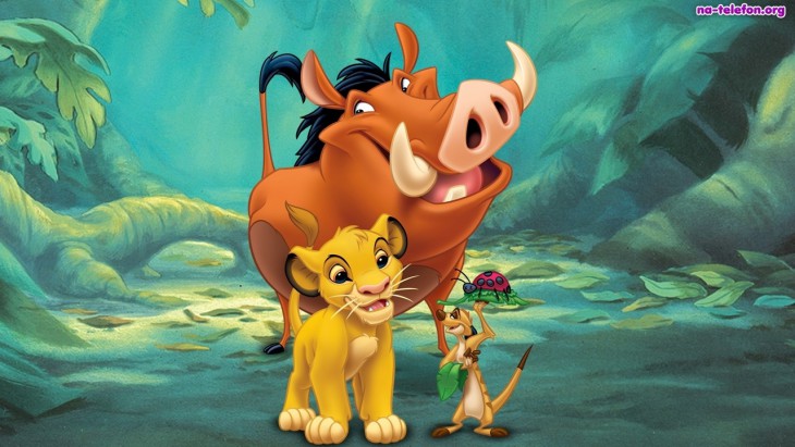 Disegno di Pumba Simba Timon da colorare