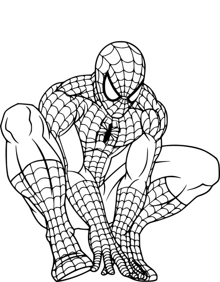 Coloriage Spiderman et dessin à imprimer