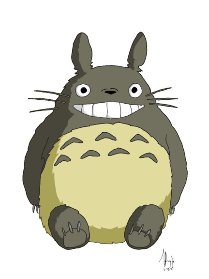 Disegno di Totoro da colorare