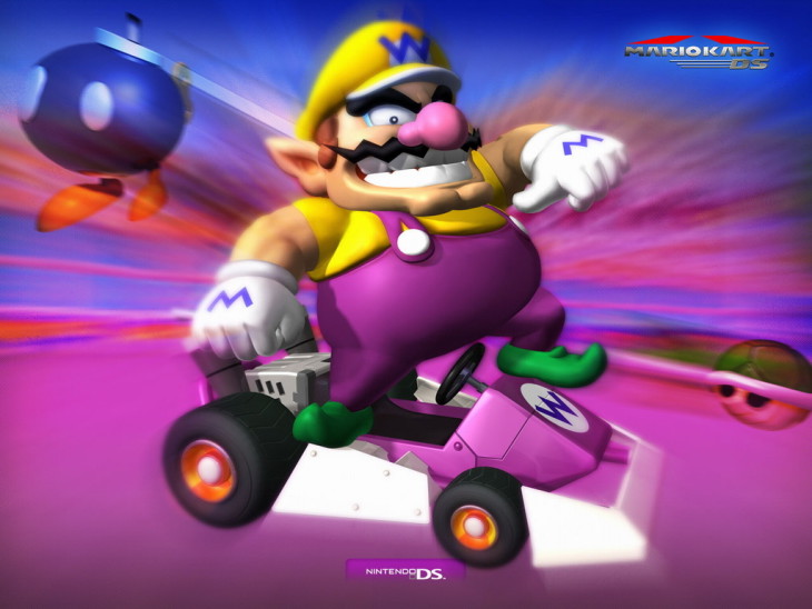 Disegno di Wario Mario Kart da colorare