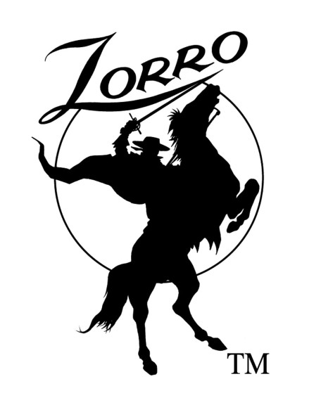 Zorro sur un cheval