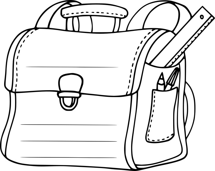 Binder drawing and coloring page