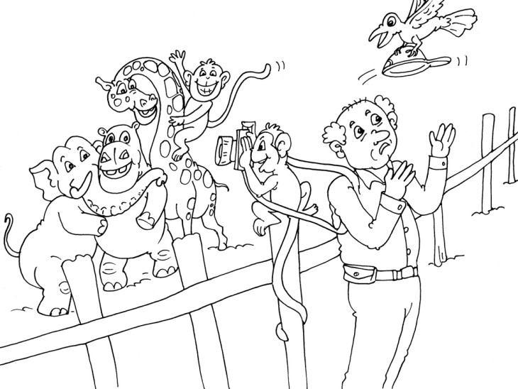 Animals Zoo coloring page
