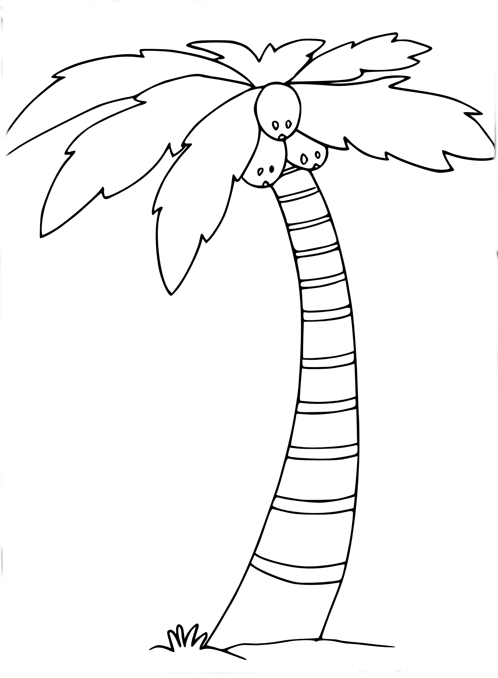 Jungle Tree coloring page