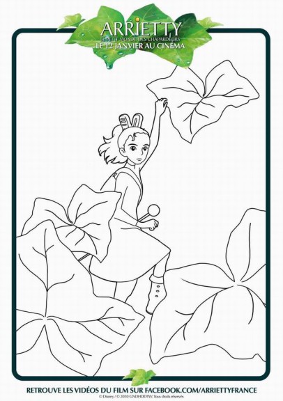Coloriage Arrietty : Le petit monde des chapardeurs