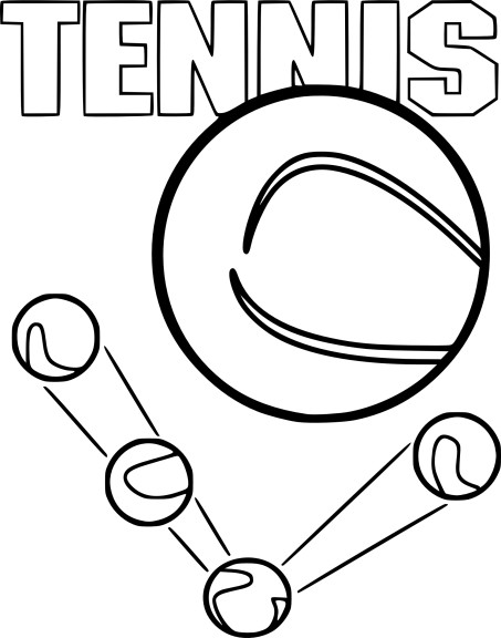 Tennis Ball coloring page