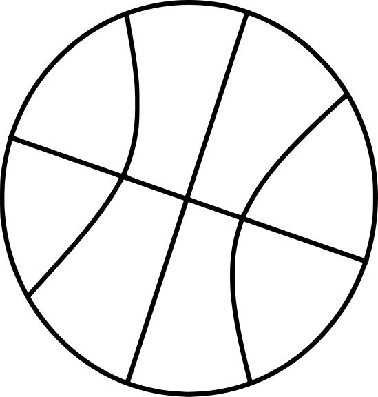 Basketball coloring page