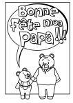 Coloriage bonne fete des peres