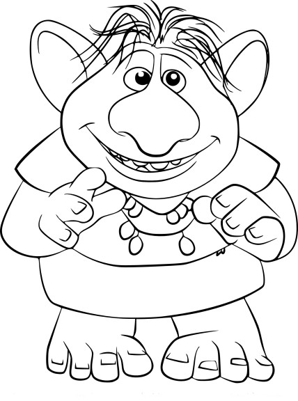 Bulda From Frozen coloring page