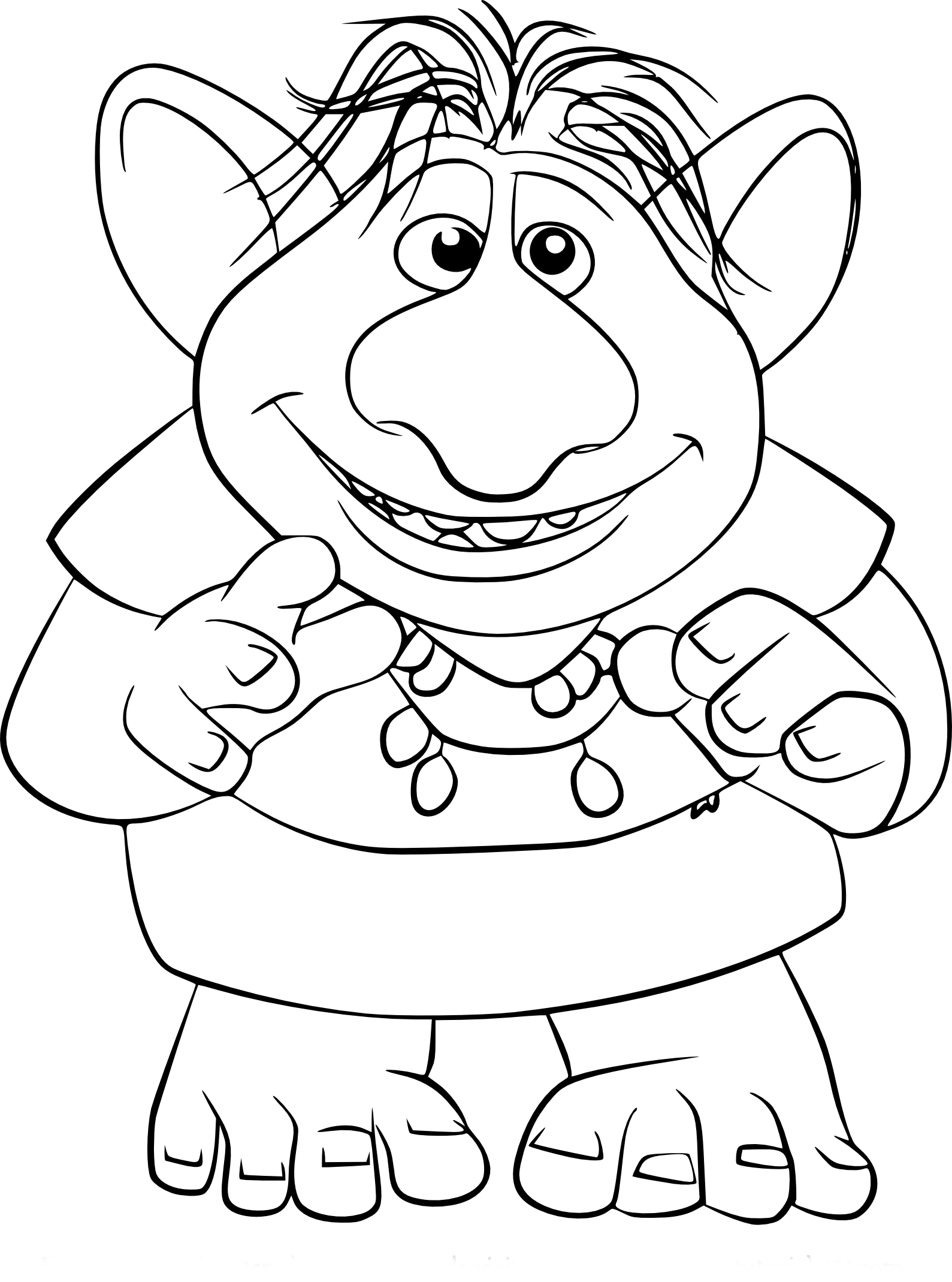 Bulda From Frozen coloring page