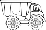 Dump Truck coloring page