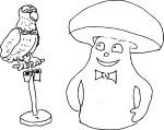 Capelito The Magic Mushroom coloring page